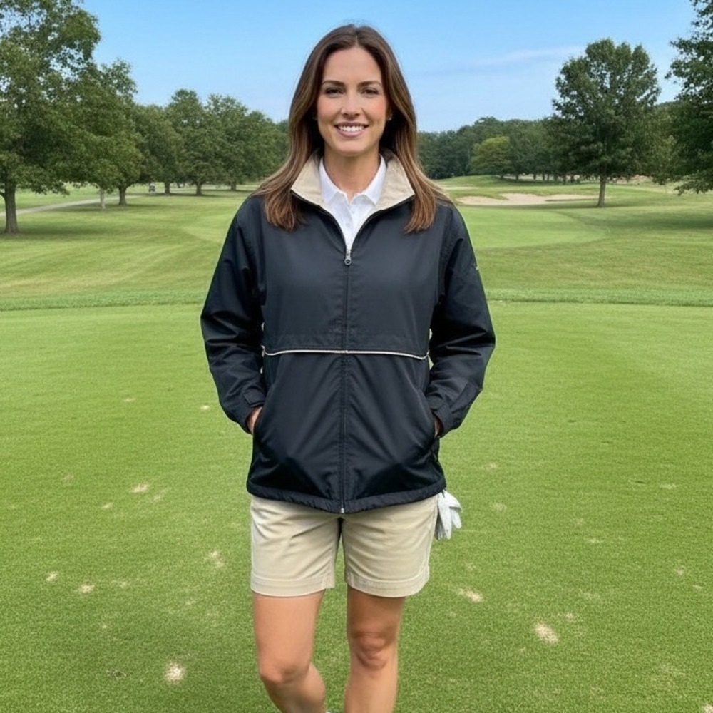 Cutter & Buck Jacket Womens Sz Large Black Mesh Vented Windbreaker Outdoors Golf